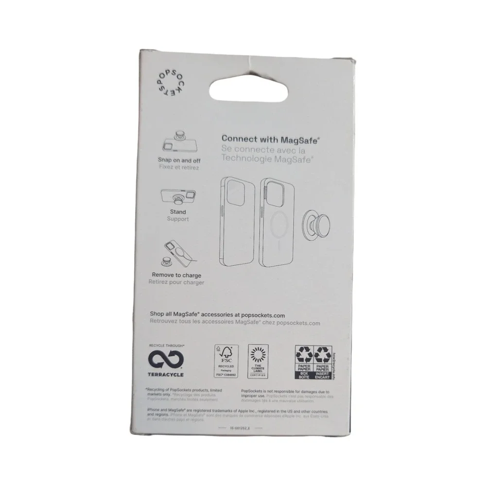 14-O PopSockets Premium‎ MagSafe Round Phone Grip & Stand for iPhone - Oxblood